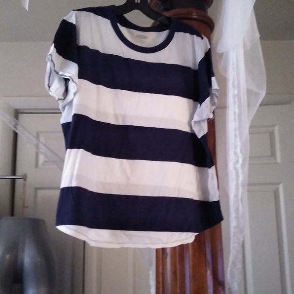 Blouse navy white - Picture 4 of 4